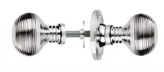 M1001RCP - Carlisle Brass Manital Queen Anne Rim Knob Set Polished Chrome