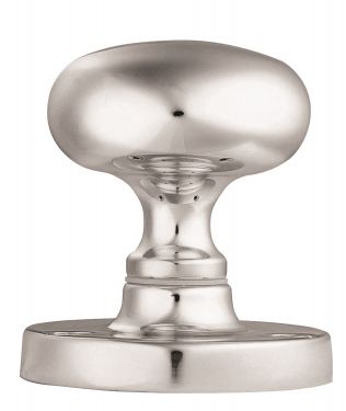 Click Here To Enlarge This Photo Of M35CP - Carlisle Brass Manital Victorian Mushroom Mortice Knob Set Polished Chrome