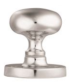 M35CP - Carlisle Brass Manital Victorian Mushroom Mortice Knob Set Polished Chrome