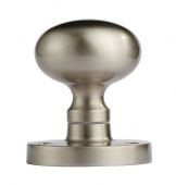 M35SN - Carlisle Brass Manital Victorian Mushroom Mortice Knob Set Satin Nickel