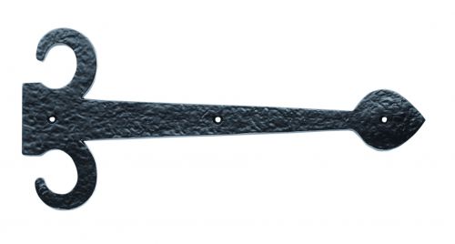 Click Here To Enlarge This Photo Of LF5123 - Carlisle Brass Ludlow Foundries Sword Hinge Fronts 458mm Black Antique
