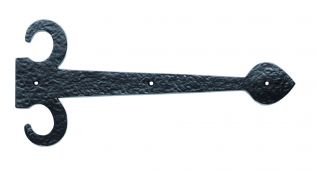 LF5123 - Carlisle Brass Ludlow Foundries Sword Hinge Fronts 458mm Black Antique