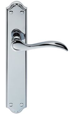 Click Here To Enlarge This Photo Of DL291CP - Carlisle Brass 'Madrid' Lever Latch Furniture Polished Chrome