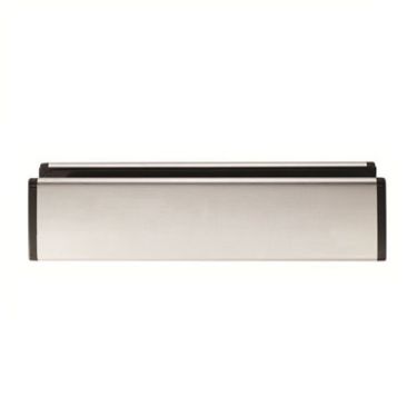 Click Here To Enlarge This Photo Of SWE1050SSS - Carlisle Brass Eurospec Sleeved Letter Plate Satin Stainless Steel - Size: 300x70mm - c/c: 272mm - Aperture: 260x47mm