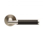 SWL1118SSS - Carlisle Brass Eurospec 'Carbon' Designer Lever on Round Rose (G304) Satin Stainless Steel