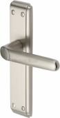 DEC3010-SN Heritage Brass Door Handle Lever Latch Deco Design Satin Nickel Finish