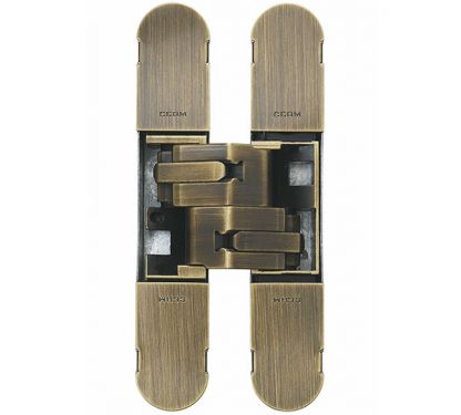 Click Here To Enlarge This Photo Of CI001230BRS00 - Carlisle Brass CEAM 1230 3D Invisible Hinge 130 x 30mm (Max 50kg per 2 hinges, 70kg per 3 hinges) Antique Satin Bronze