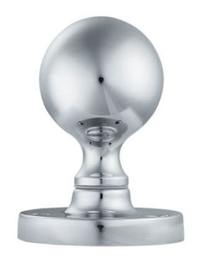 Click Here To Enlarge This Photo Of M48CP - Carlisle Brass Manital Victorian Ball Mortice Knob Set Polished Chrome