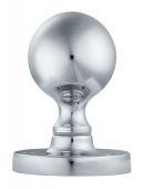 M48CP - Carlisle Brass Manital Victorian Ball Mortice Knob Set Polished Chrome