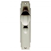 ADR023SN - Carlisle Brass Art Deco Knob on Bathroom Backplate Satin Nickel