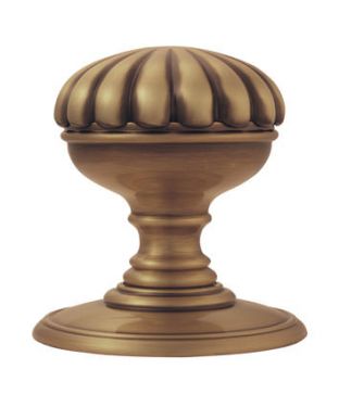 Click Here To Enlarge This Photo Of DK36CFB - Carlisle Brass Delamain Flower Knob (Concealed Fix) Florentine Bronze