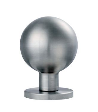 Click Here To Enlarge This Photo Of SWKNR1058SSS - Carlisle Brass Eurospec 58mm dia Mortice Knob on Rose (Turning) Satin Stainless Steel