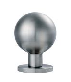SWKNR1058SSS - Carlisle Brass Eurospec 58mm dia Mortice Knob on Rose (Turning) Satin Stainless Steel