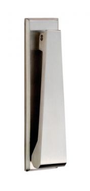 Click Here To Enlarge This Photo Of SWE1020SSS - Carlisle Brass Eurospec Slimline Door Knocker 166 x 40mm Satin Stainless Steel