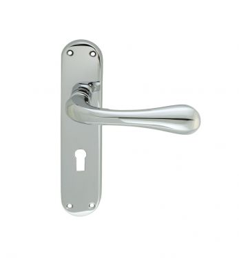 Click Here To Enlarge This Photo Of EL21CP - Carlisle Brass Manital 'Astro' Lock Lever Handles Polished Chrome