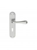 EL21SC - Carlisle Brass Manital 'Astro' Lock Lever Handles Satin Chrome Satin Chrome