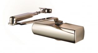 CDG003/PNP - Carlisle Brass Eurospec EN3 Fixed Power Overhead Door Closer c/w Fig 6 Bracket, Cover And Armset EN1154 - Polished Nickel