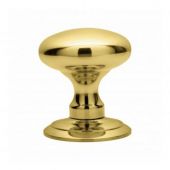 AC050 - Carlisle Brass 'Ice' Solid Mortice Knob Set Polished Brass