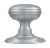 DK39CSC - Carlisle Brass Delamain Ringed Mortice Knobs (Concealed Fix) Satin Chrome