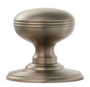 DK39CSN - Carlisle Brass Delamain Ringed Mushroom Mortice Knob Satin Nickel