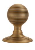 DK37CFB - Carlisle Brass Delamain Reeded Mortice Knobs (Concealed Fix) Florentine Bronze