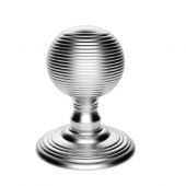 DK37CSC - Carlisle Brass Delamain Reeded Mortice Knobs (Concealed Fix) Satin Chrome