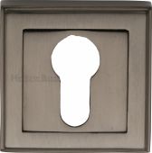 DEC7020-MB Heritage Brass Euro Profile Cylinder Escutcheon Matt Bronze Finish