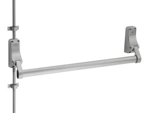 Click Here To Enlarge This Photo Of XDB5760SV - Carlisle Brass Eurospec Pushbar Panic Bolt with Dogging Function c/w Vertical Rods - Silver