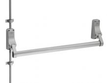 XDB5760SV - Carlisle Brass Eurospec Pushbar Panic Bolt with Dogging Function c/w Vertical Rods - Silver