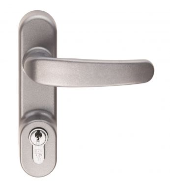 Click Here To Enlarge This Photo Of XSA5003SV - Carlisle Brass Eurospec Narrow Style (Handle) External Locking Attachment c/w Cylinder - Silver
