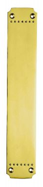 Click Here To Enlarge This Photo Of PF110 - Carlisle Brass 'Laurin' Push Plate 370mm x 45mm Polished Brass