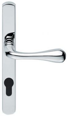 Click Here To Enlarge This Photo Of AQ1NP92CP - Carlisle Brass Manital Narrow Plate 'Astro' Lever Furniture (92mm Centres - 124mm Screw Centres) Polished Chrome