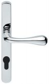 AQ1NP92CP - Carlisle Brass Manital Narrow Plate 'Astro' Lever Furniture (92mm Centres - 124mm Screw Centres) Polished Chrome