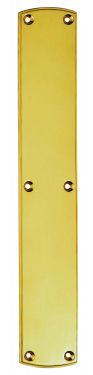 Click Here To Enlarge This Photo Of PF102 - Carlisle Brass Push Plate 457 x 75mm Polished Brass