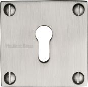 BAU1556-SN Heritage Brass Keyhole Escutcheon Satin Nickel Finish