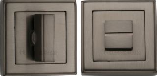 DEC7030-MB Heritage Brass Square Thumbturn & Emergency Release with Stepped Edge Matt Bronze Finish