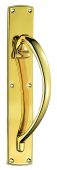 PF100R - Carlisle Brass Pull Handle - (Right Hand) 457 x 75mm Polished Brass