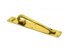PF104EL - Carlisle Brass Pull Handle (Engraved - Left Hand) 457x75mm Polished Brass