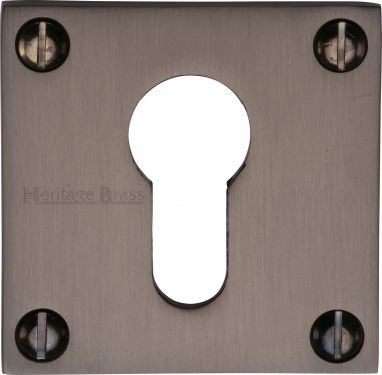 Click Here To Enlarge This Photo Of BAU1558-MB Heritage Brass Euro Profile Cylinder Escutcheon Matt Bronze Finish