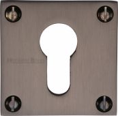 BAU1558-MB Heritage Brass Euro Profile Cylinder Escutcheon Matt Bronze Finish
