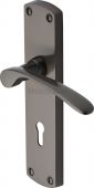 DIP7800-MB Heritage Brass Door Handle Lever Lock Diplomat Design Matt Bronze Finish
