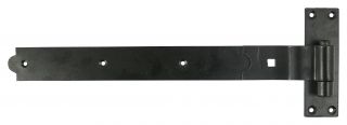 TIMCO HBC450B - Cranked Band Hook Plate Black 450mm (Sold in Pairs)
