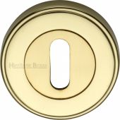 ERD7000-PB Heritage Brass Key Escutcheon Polished Brass Finish