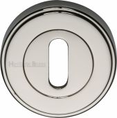 ERD7000-PNF Heritage Brass Key Escutcheon Polished Nickel Finish