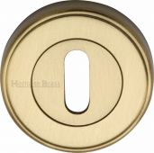 ERD7000-SB Heritage Brass Key Escutcheon Satin Brass Finish
