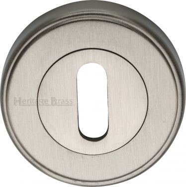 Click Here To Enlarge This Photo Of ERD7000-SN Heritage Brass Key Escutcheon Satin Nickel Finish