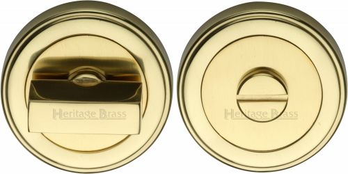 Click Here To Enlarge This Photo Of ERD7030-PB Heritage Brass Round Turn & Release with Stepped Edge Polished Brass Finish