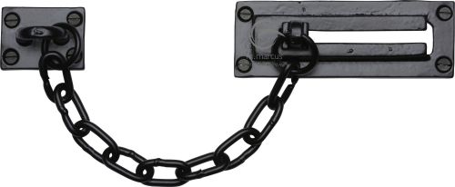 Click Here To Enlarge This Photo Of FB108 M.Marcus Black Iron Rustic Door Chain