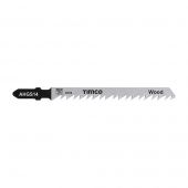 TIMCO AHGS14 - 5pcs HCS Jigsaw Blades for Wood (T144D Bosch equiv.)