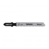 TIMCO AMG107 - 5pcs HSS Jigsaw Blades for Metal (T118G Bosc equiv.)